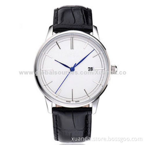 3ATM water resistant fashion watch genuine leather for man style, high quality